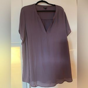 Torrid Short Sleeved Blouse - Purple - Size 4